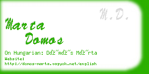 marta domos business card